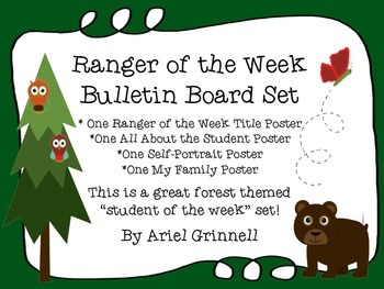 Preview of Ranger of the Week (A Forest Themed Student of the Week)