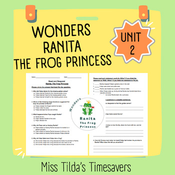 Preview of Ranita, The Frog Princess - Grade 4 Wonders