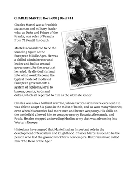 Preview of Rank the Frank: Charles Martel / Pepin / Charlemagne