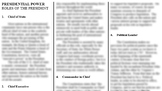 Ranking The Roles of the President - Editable Handouts, St