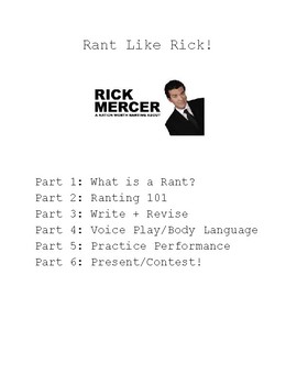 Rant Like Rick Mercer By Teacherevolution Teachers Pay Teachers