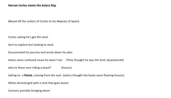Preview of Rap: Christopher Colombus and Magellan- God, Gold, and Glory AND Cortes Rap