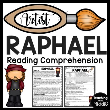 Preview of Raphael Biography Reading Comprehension Worksheet Renaissance Artist