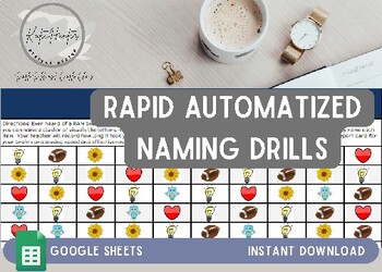 Preview of Rapid Automatized Naming- Fluency Boards- Intervention, Progress Monitoring