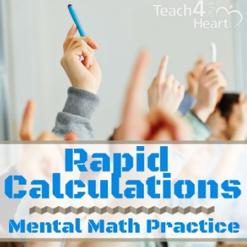 Preview of Rapid Calculations COMPLETE SET: mental math activity / math facts practice