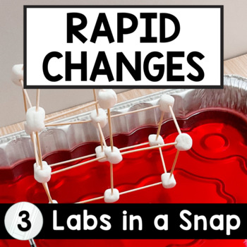 Preview of Earthquakes, Volcanoes, and Landslides Labs in a Snap | 3rd Grade Rapid Changes