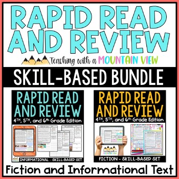 Preview of Reading Comprehension Bundle | Fiction and Informational Skill Based