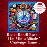 Rapid Recall Race:Mile a Minute Challenge Game CHRISTMAS E