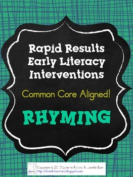 Preview of Rapid Results Early Literacy RHYMING Intervention