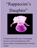 "Rappaccini's Daughter" :Printable Word Wall/Constructed R