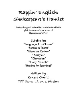 Preview of Rappin' English: Shakespeare's Hamlet