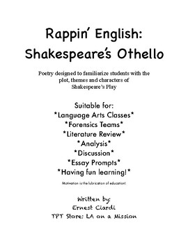 Preview of Rappin' English: Shakespeare's Othello