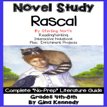 Preview of Rascal Novel Study + Project Menu; Plus Digital Option