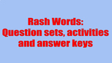 Rash Words - Question set, post-reading activities and answer key