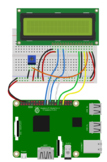 Raspberry Pi  LCD Fritzing Diagram