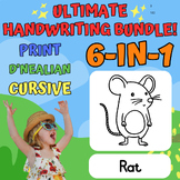 Rat 6in1 Bundle - Print D'Nealian Cursive Handwriting Work