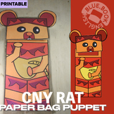 Rat Paper Bag Puppet Craft- CNY Activity - Chinese New Yea