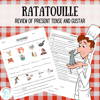 Preview of Ratatouille Movie Guide Present Tense & Gustar