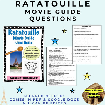 Preview of Ratatouille Movie Guide Questions