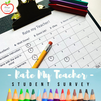 Preview of Rate My Teacher Survey