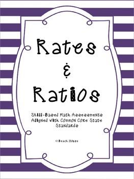 Preview of Rate & Ratio - Math Assessments