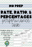 Rate, Ratio, & Percentage Task