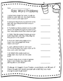 Rate Word Problems