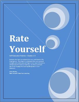 Preview of Rate Your Learning