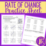 Rate of Change (Graphs and Tables) and Functions Practice 