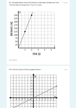 Rate of Change & Slope- for use with Google by Lisa Davenport | TpT