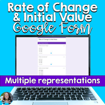 Preview of Rate of Change and Initial Value of Linear Functions Google Form