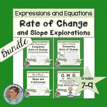Preview of Rate of Change and Slope Explorations Bundle