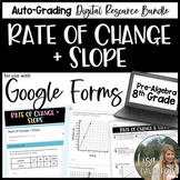 Rate of Change and Slope Google Forms Homework