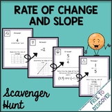 Rate of Change and Slope Scavenger Hunt Activity