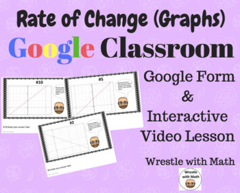 Preview of Rate of Change of Graphs (Google Form & Interactive Video Lesson!)