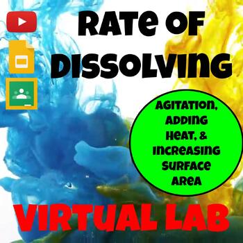 Preview of Rate of Dissolving Virtual Lab, Digital Science Experiment