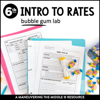 Preview of Unit Rate Activity | Introduction to Rates Lab