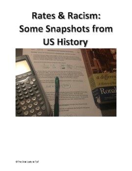 Preview of Rates & Racism: Some Snapshots of US History by the Numbers