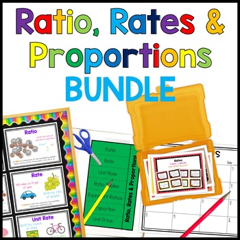 Preview of Rates Ratios Proportions Bundle