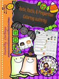 Rates, Ratios, & Proportions Halloween Coloring Activity