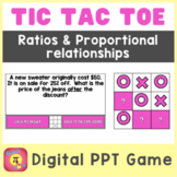 Rates Ratios & Proportions | Math Digital Activity Game | Tic Tac Toe