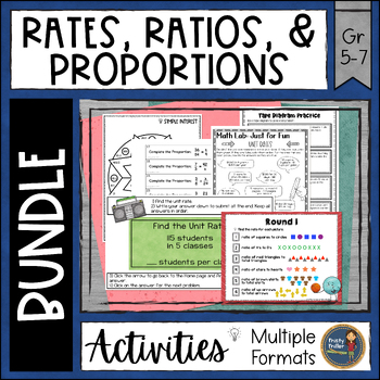 Preview of Rates, Ratios, and Proportions Bundle