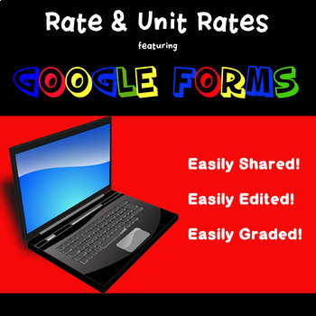 Preview of Rates & Unit Rates / Google Forms / Google Classroom / Distance Learning