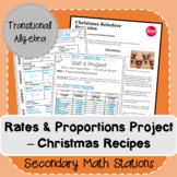Rates and Proportions Unit Project -- Christmas Recipes