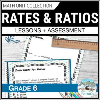 Preview of COMPLETE Grade 6 Ontario math unit Rates & Ratios PROPORTIONAL RELATIONSHIPS
