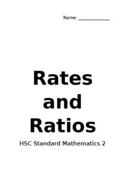 Preview of Rates and Ratios Title Page and Overview