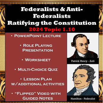 US Government Civics History POSTER The Federalists 