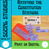 Ratifying the Constitution Stations: 5th Grade Studies Wee
