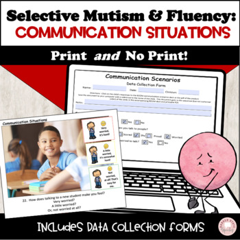 Preview of Rating Fears in Communication Situations Fluency Selective Mutism Print No Print