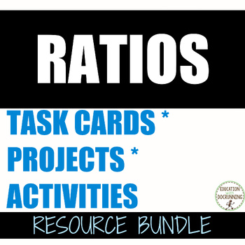 Preview of Ratio Activities Bundle for 6th grade math